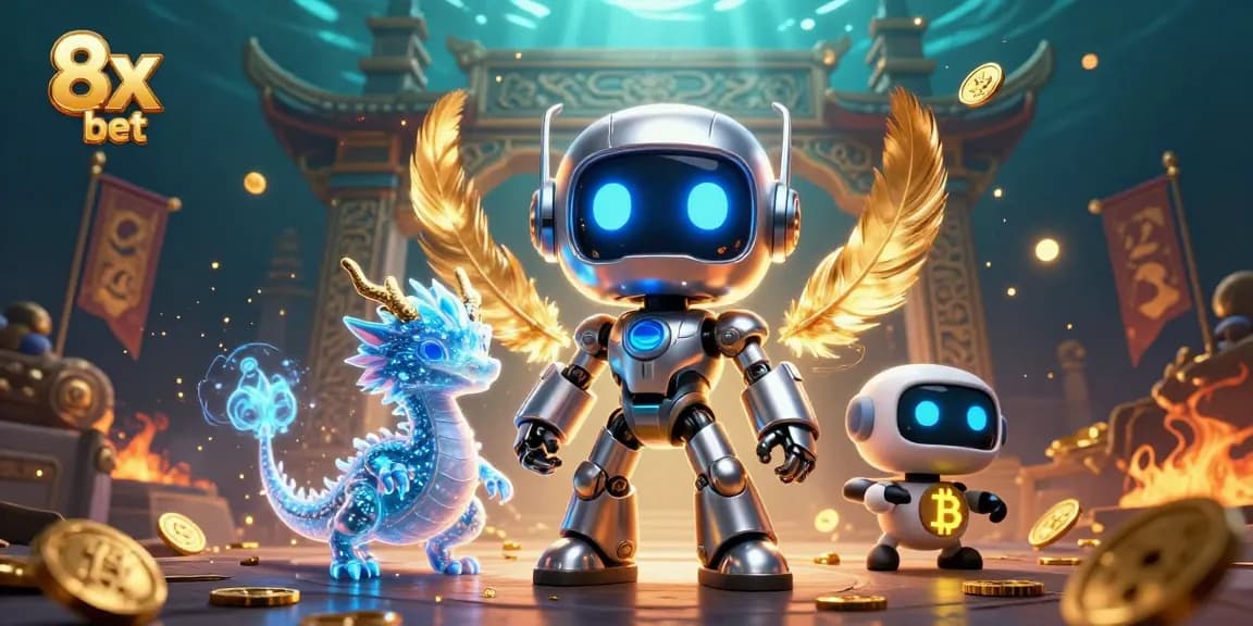 Experience thrilling wins with 8x bet as dynamic characters and elements come to life in this vibrant casino scene.