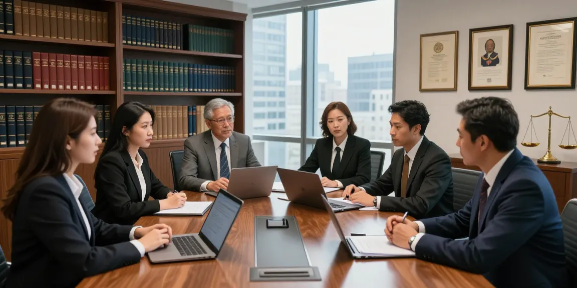 Law firm professionals collaborating on case strategies; read this for essential legal insights.