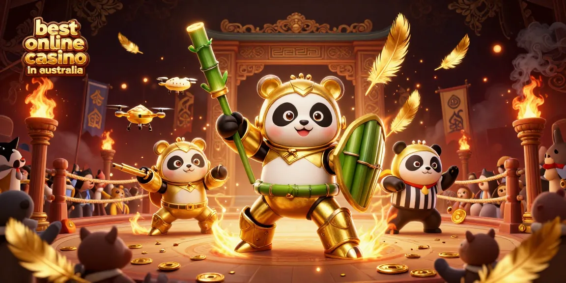 Experience the excitement of the best online casino in australia with vibrant 3D illustration of thrilling gaming action.