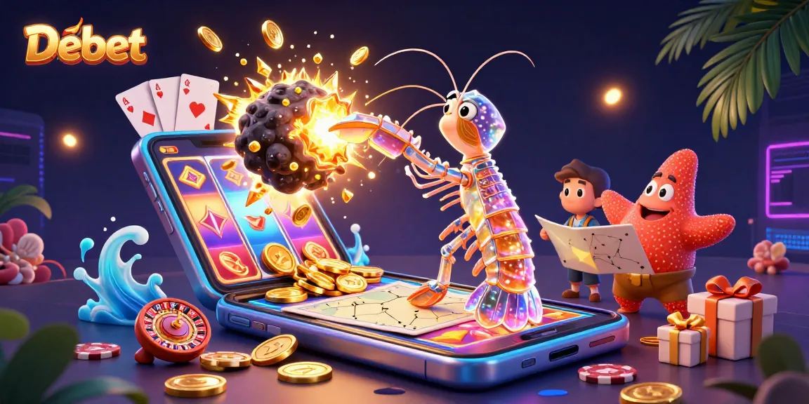 Engage with Debet's thrilling slot games featuring vibrant characters and spectacular winnings.